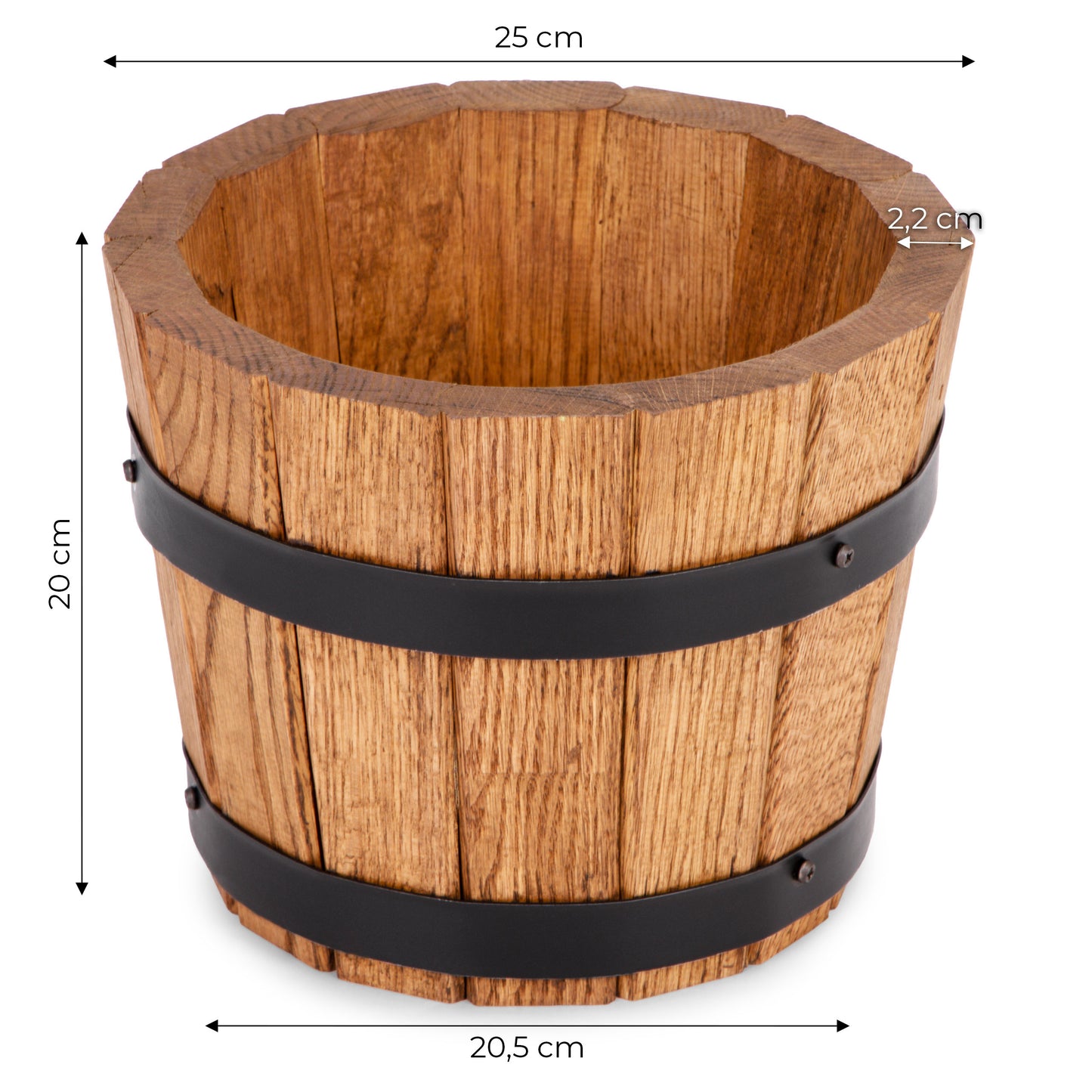 PICCOLO VASO DI FIORI IN QUERCIA