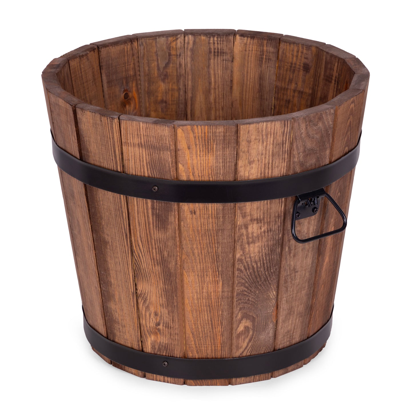 VASO DA GIARDINO ROTONDO IN LEGNO