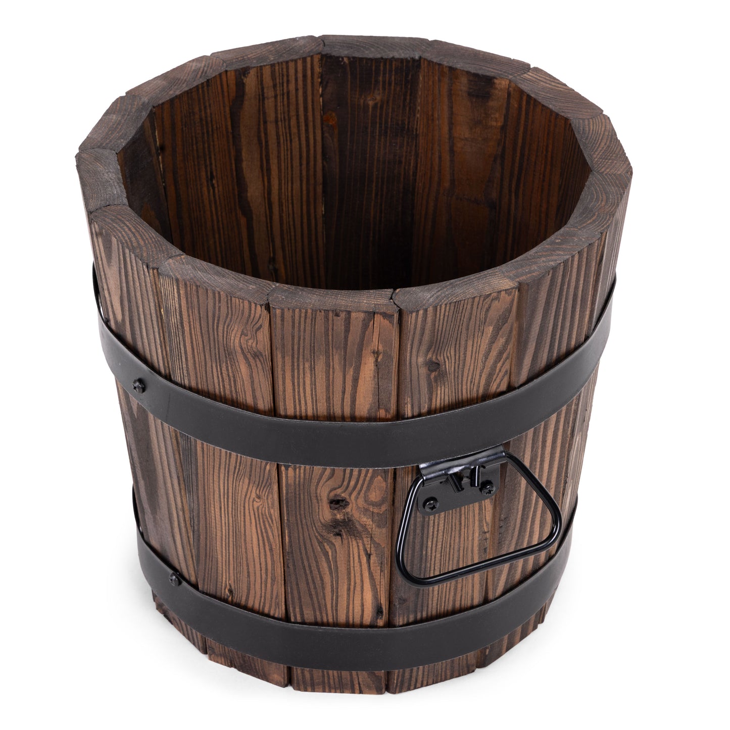 VASO DA GIARDINO ROTONDO IN LEGNO