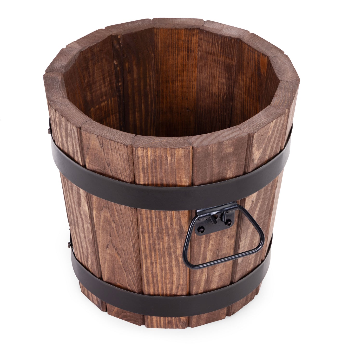 VASO DA GIARDINO ROTONDO IN LEGNO