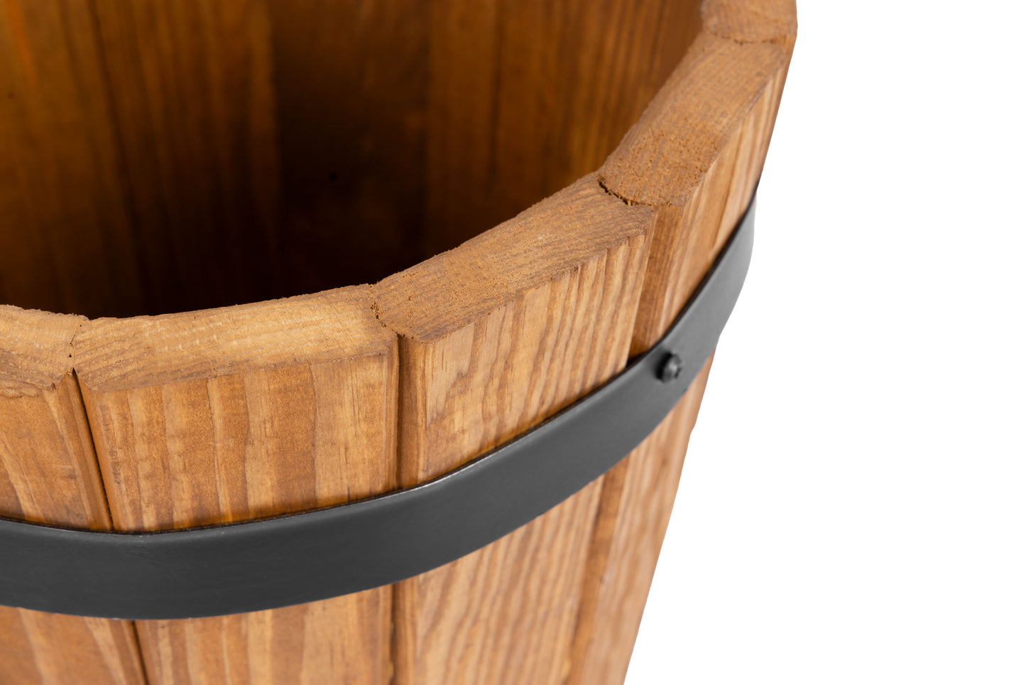 VASO DA GIARDINO ROTONDO IN LEGNO