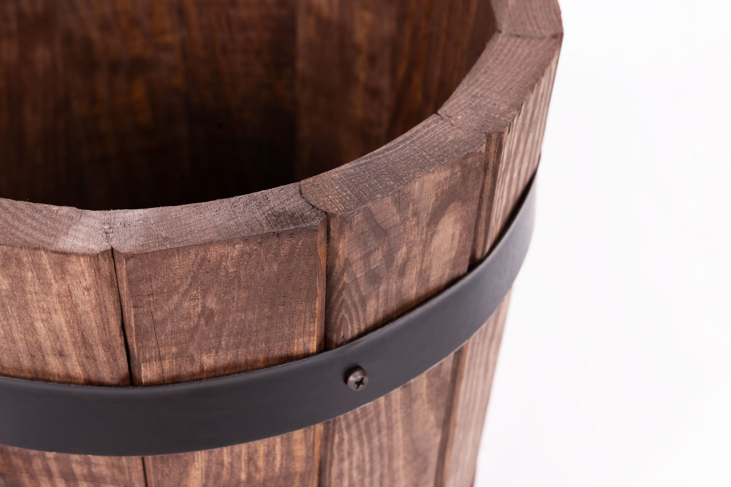 VASO DA GIARDINO ROTONDO IN LEGNO