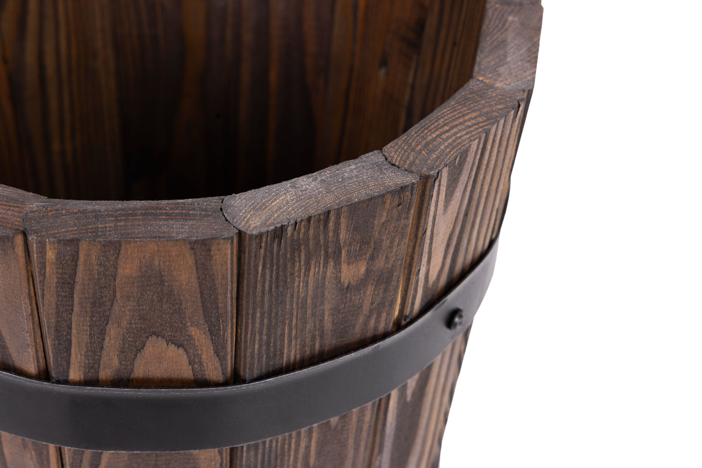 VASO DA GIARDINO ROTONDO IN LEGNO