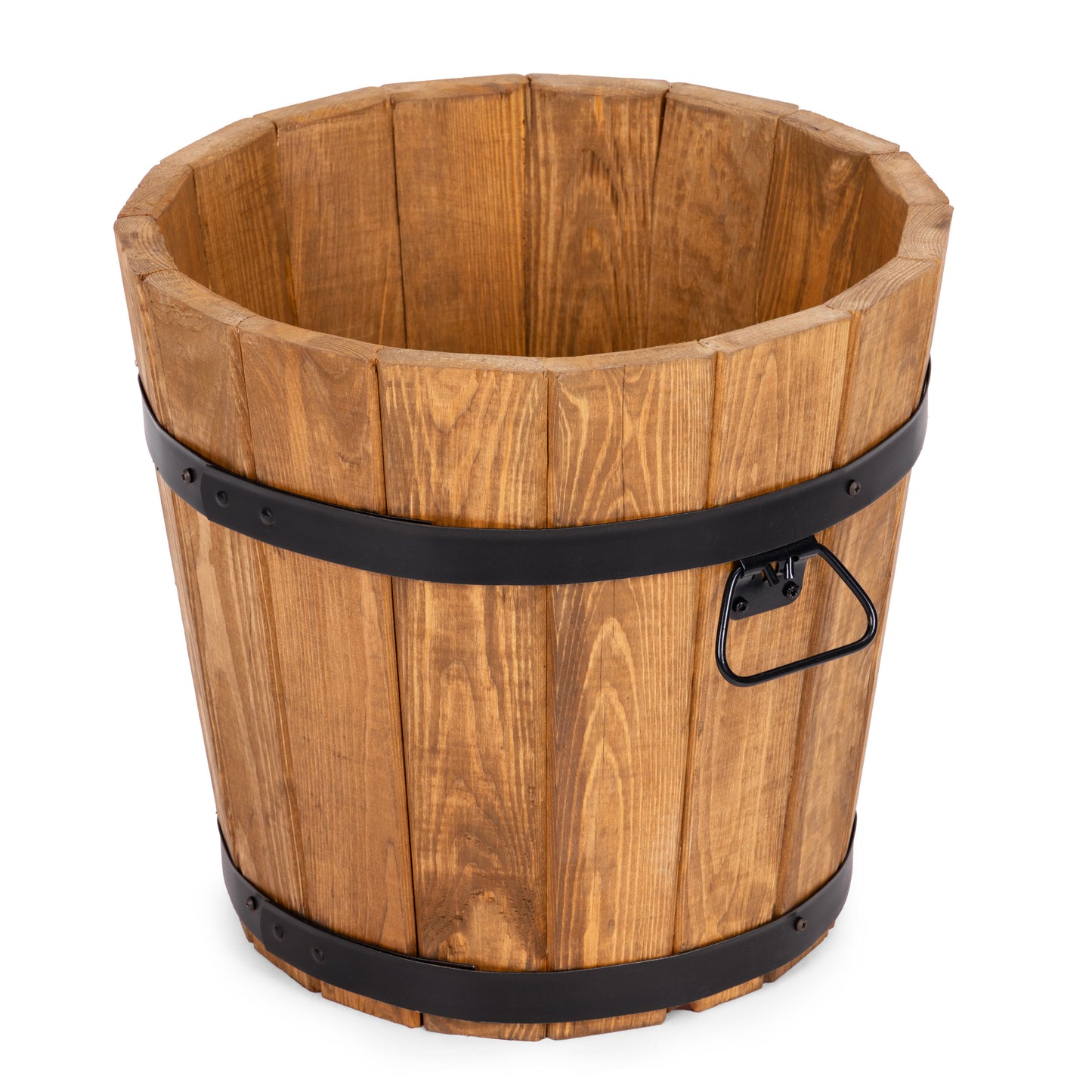 VASO DA GIARDINO ROTONDO IN LEGNO