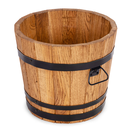 GRANDE VASO DA FIORI IN QUERCIA