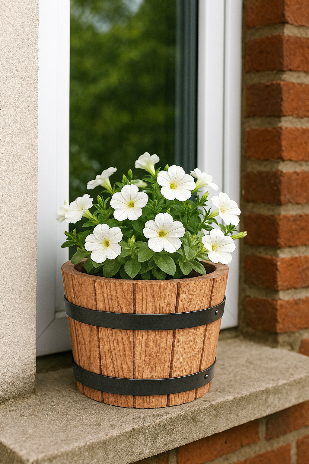 PICCOLO VASO DI FIORI IN QUERCIA