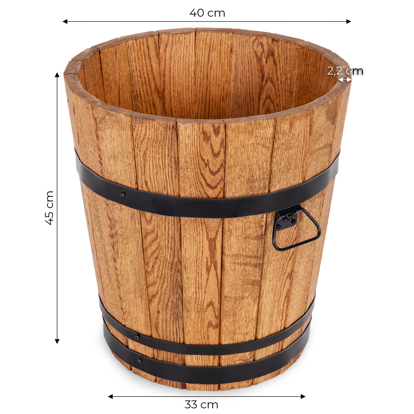 GRAND POT EN CHÊNE POUR PALMIER