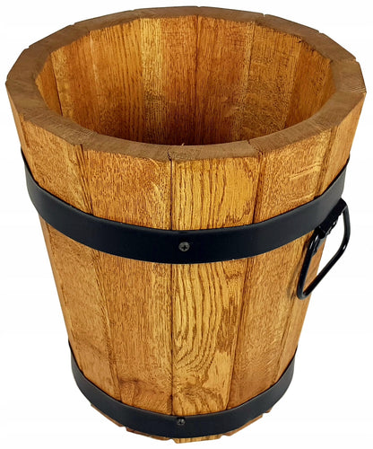 SMALL OAK POT FOR PALM TREE