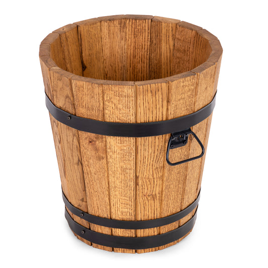 GRANDE VASO IN QUERCIA PER PALMA