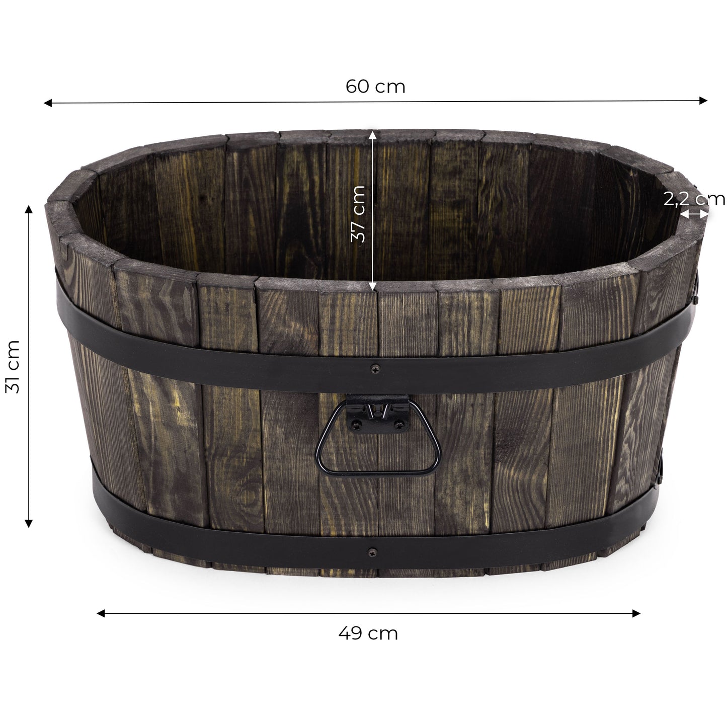 WOODEN GARDEN FLOWER BED