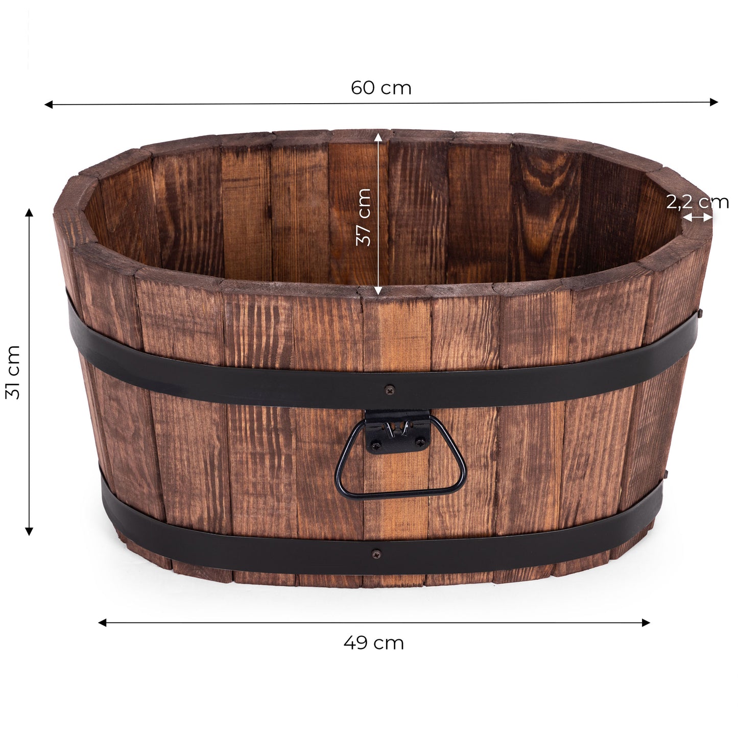 WOODEN GARDEN FLOWER BED
