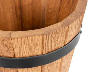 SMALL OAK POT FOR PALM TREE