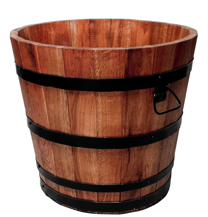LARGE OAK POT FOR PLANTS