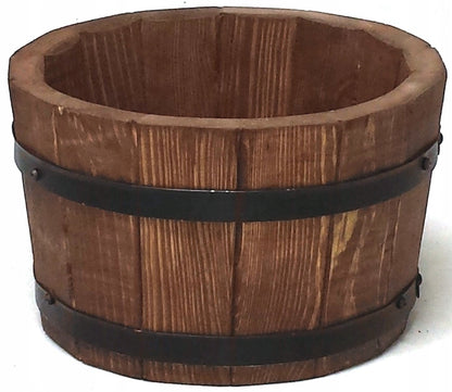 POT DE FLEURS BAS EN BOIS