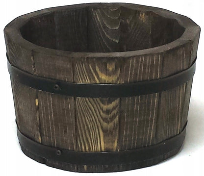 POT DE FLEURS BAS EN BOIS