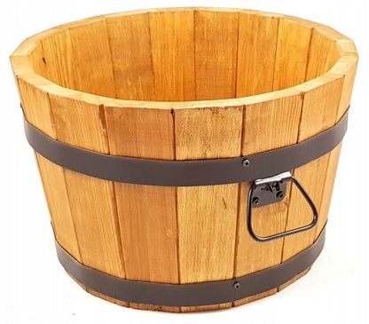 POT DE FLEURS BAS EN BOIS