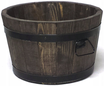 POT DE FLEURS BAS EN BOIS
