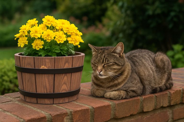 VASO BASSO IN LEGNO PER FIORI