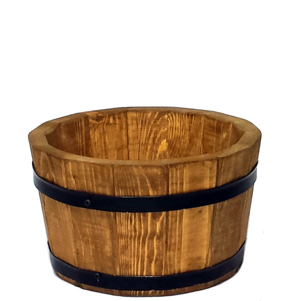 POT DE FLEURS BAS EN BOIS