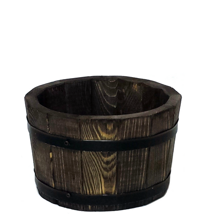 POT DE FLEURS BAS EN BOIS