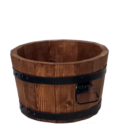 POT DE FLEURS BAS EN BOIS