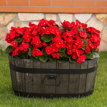 WOODEN GARDEN FLOWER BED