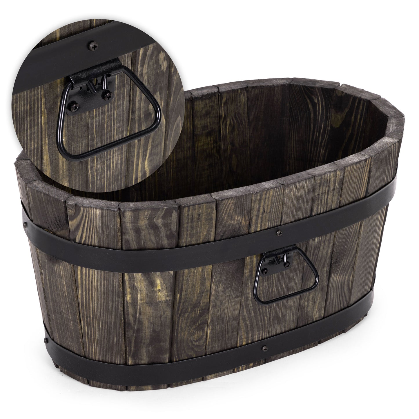 WOODEN GARDEN FLOWER BED
