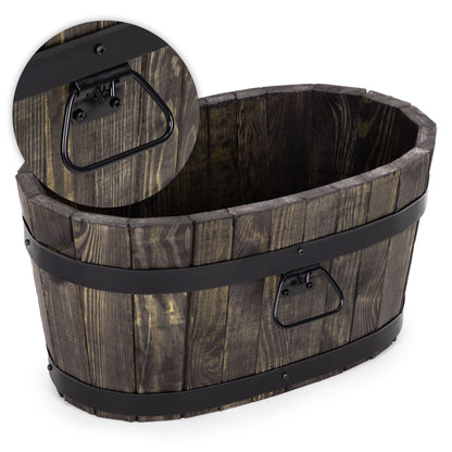 WOODEN GARDEN FLOWER BED
